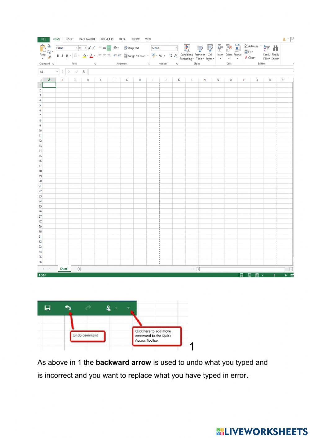 Lesson 1Introduction to Excel