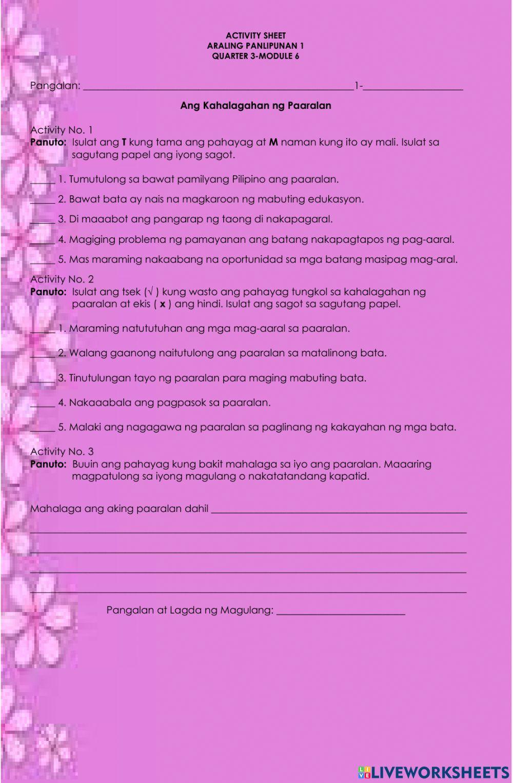 Ang Kahalagahan ng Paaralan