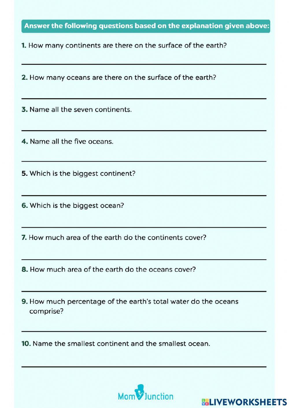 Continents-6th grade
