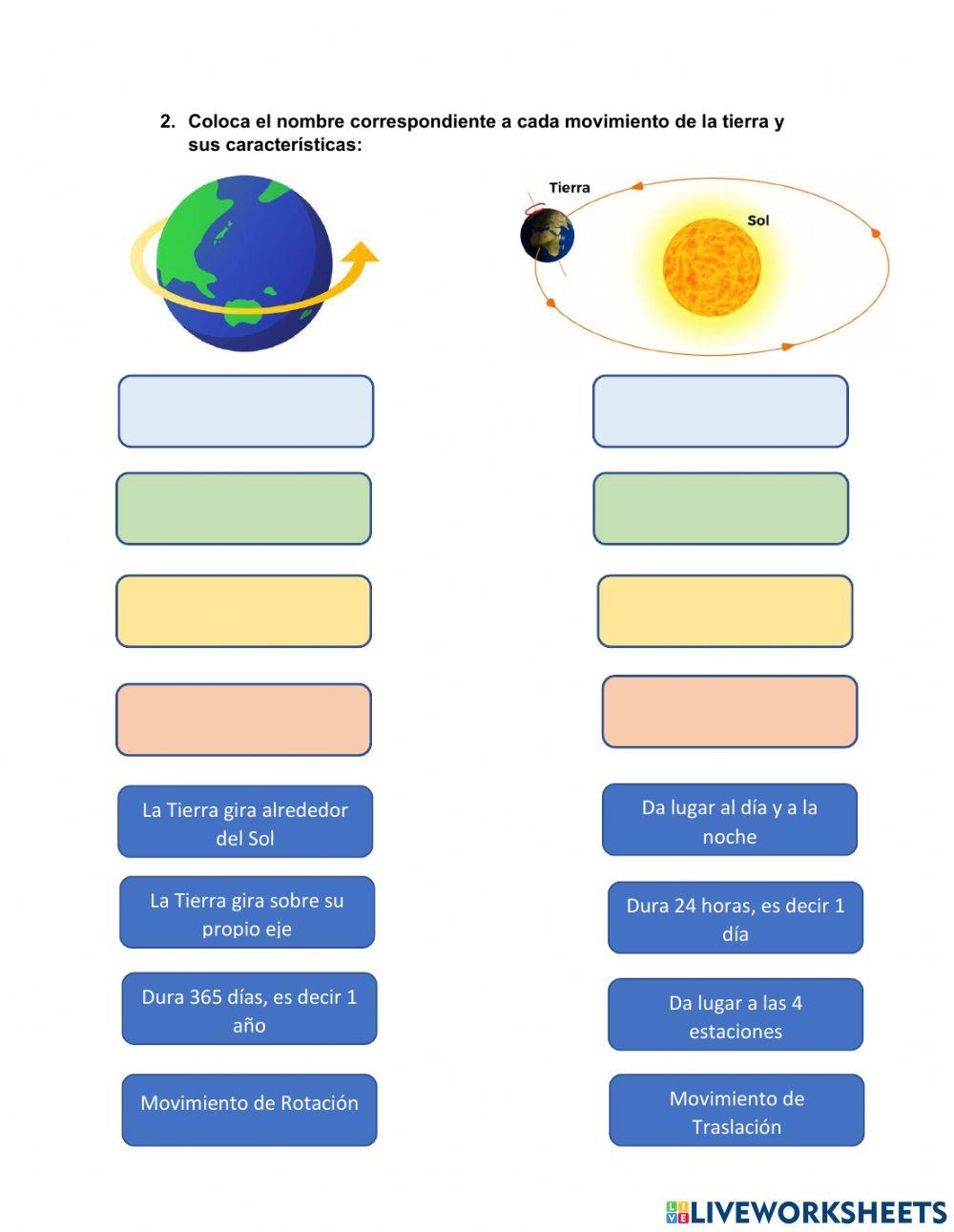 Sistema Solar- Movimientos de la Tierra
