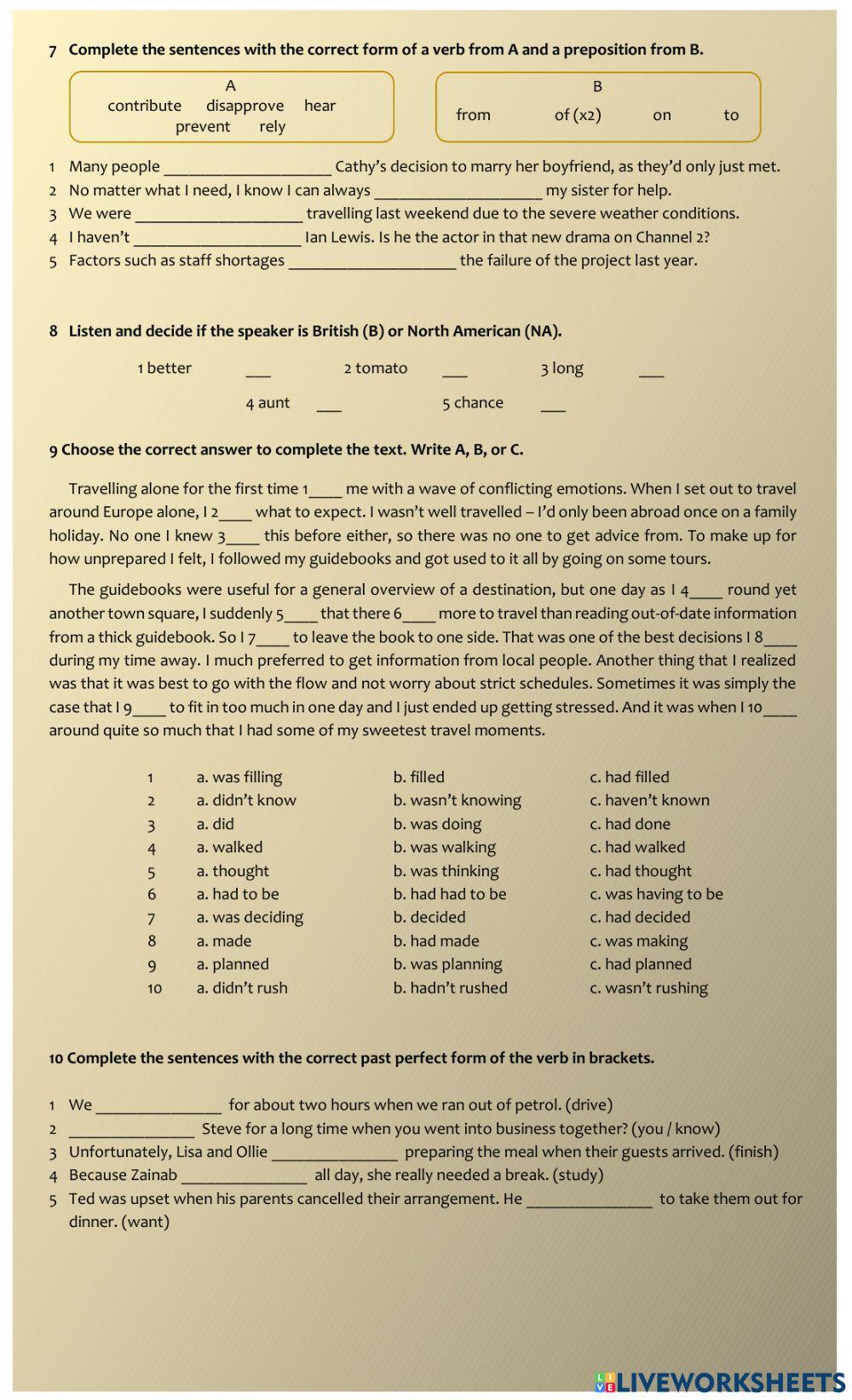 Test Units 1 & 2 - Upper intermediate
