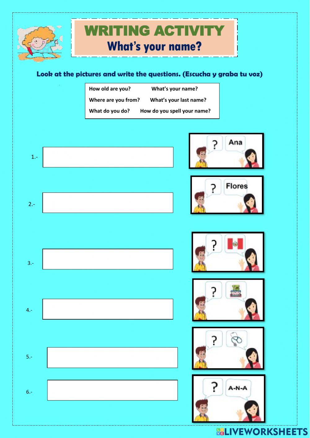 Personal information questions