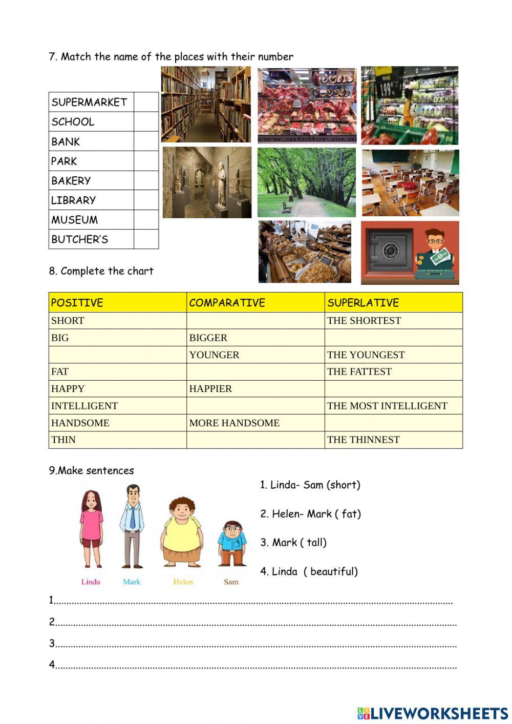 THERE IS-ARE, COMPARATIVES- SUPERLATIVES