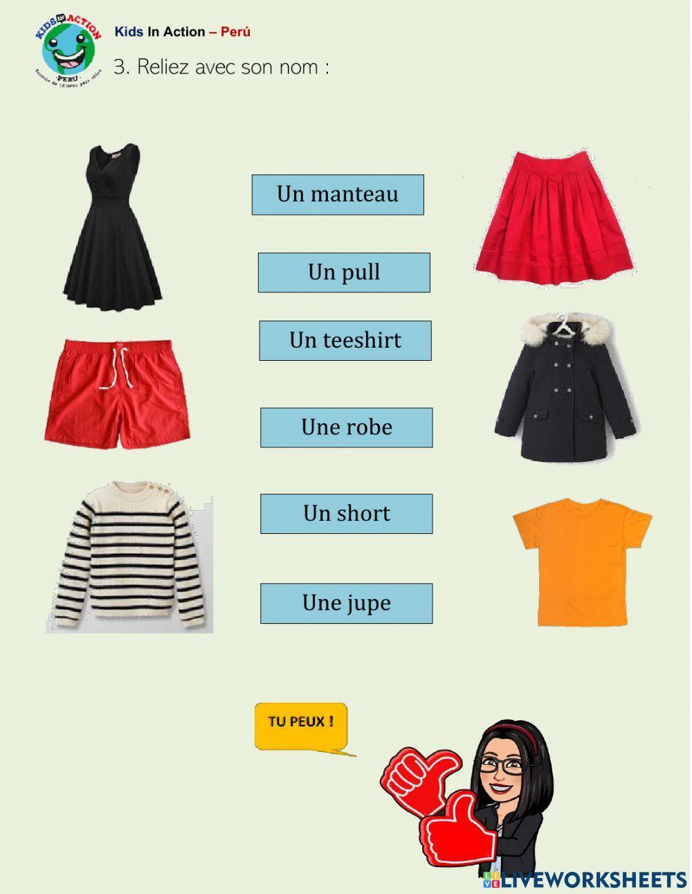 Classe 2 - DELF A1.10 - FEUILLE DE TRAVAIL