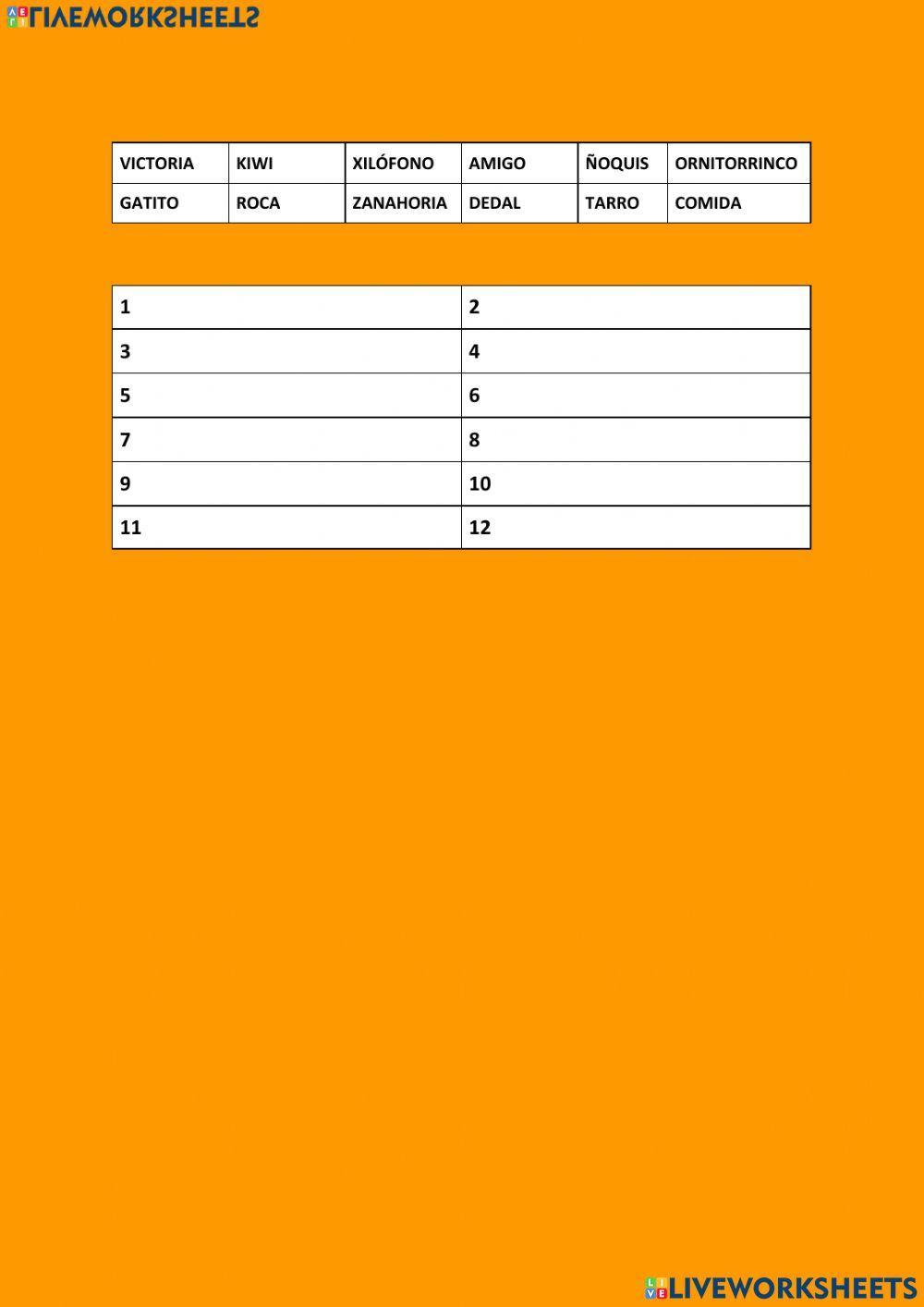 Ordena alfabeticamente