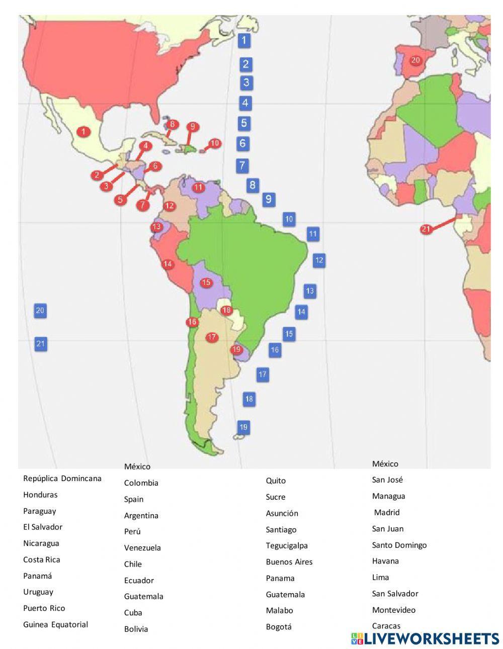 spanish-speaking-countries-and-capitals-worksheet-live-worksheets