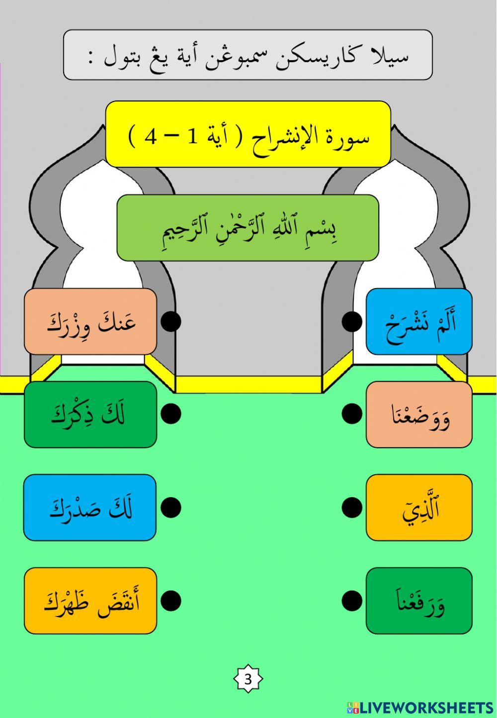 Surah : 8. Al-Insyirah