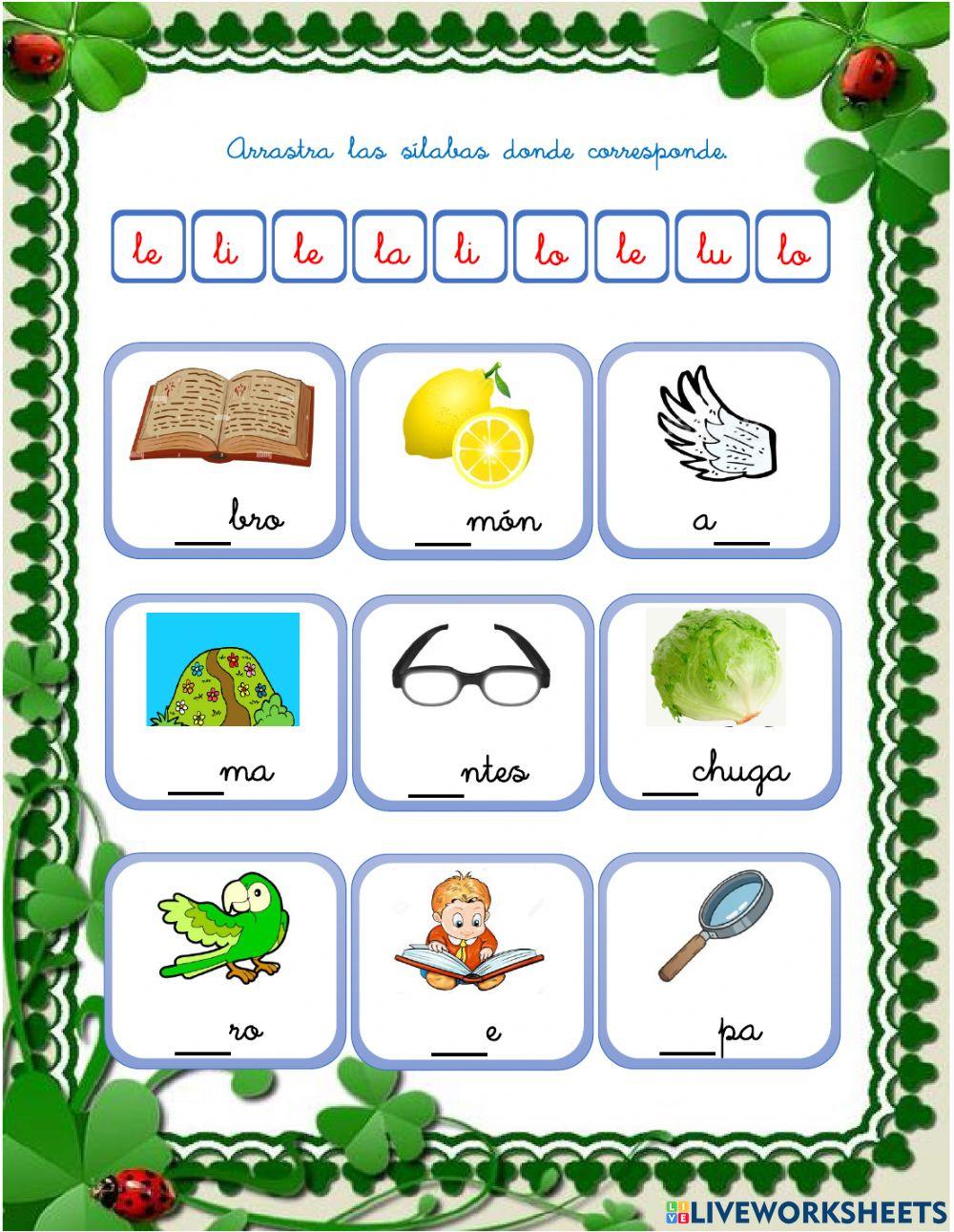 EVALUACIÓN DE LA CONSONANTE -L-