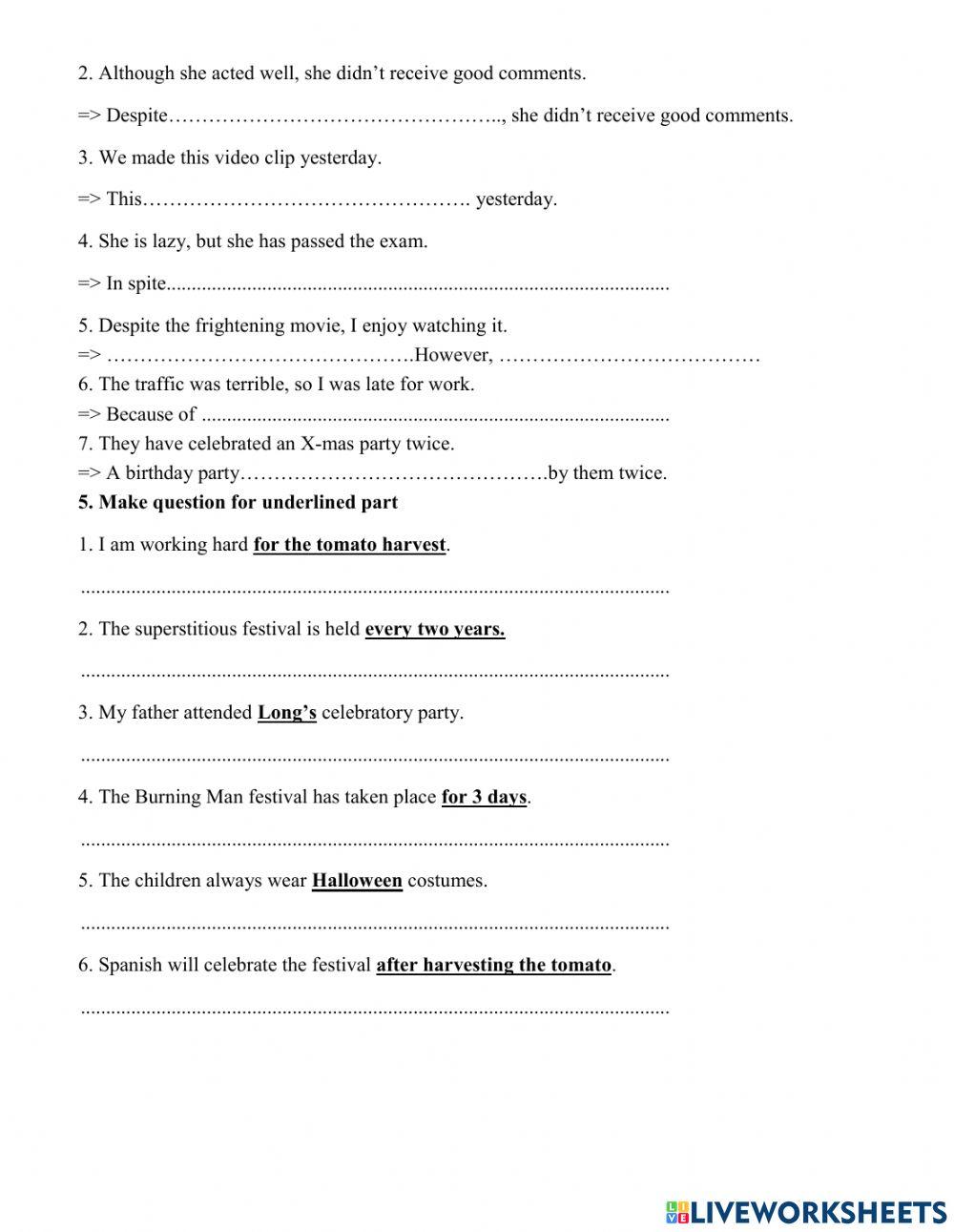 Grade 6- Word Stress