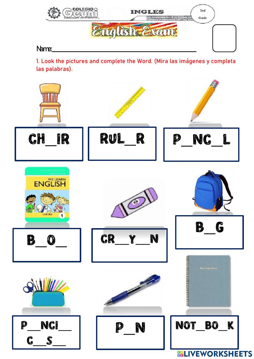 Classroom objects