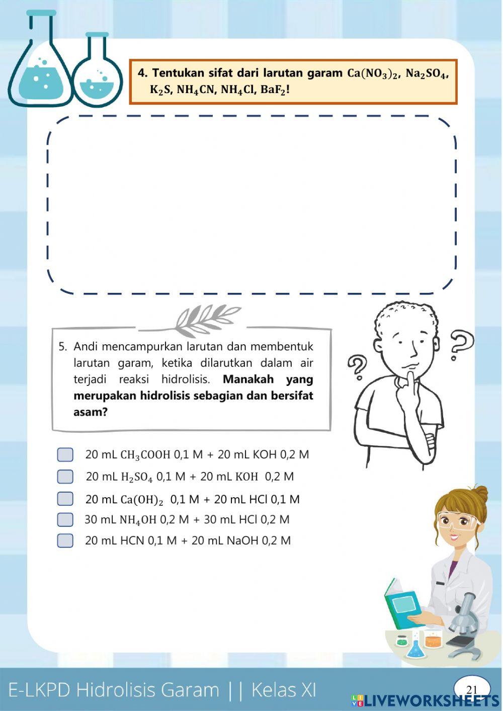 Kegiatan 2-2 hidrolisis
