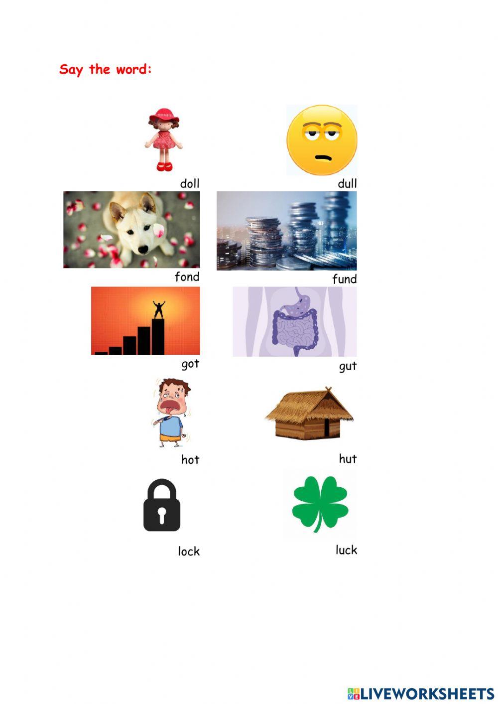 Ʌ - minimal pairs speaking