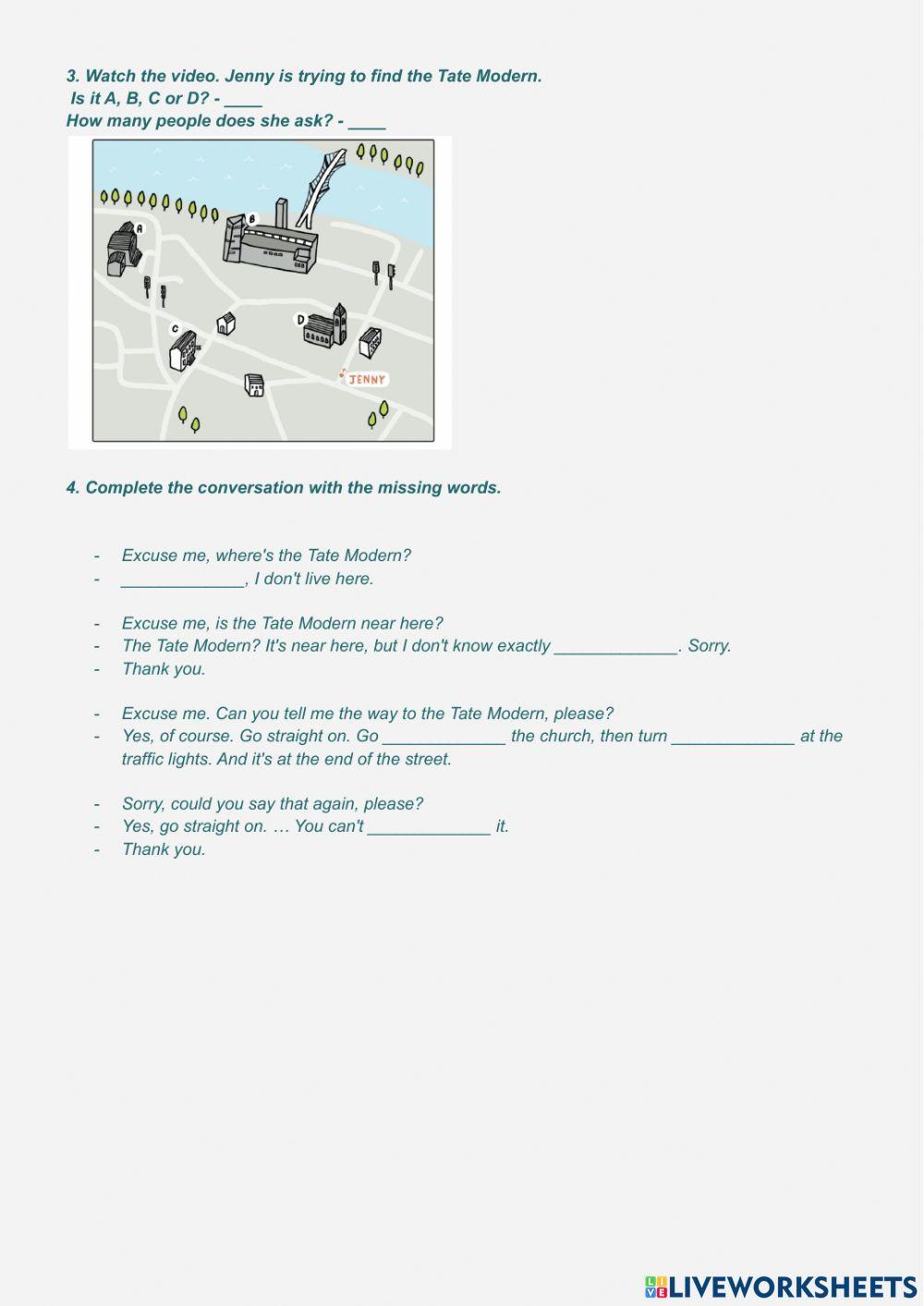 Asking for directions in London