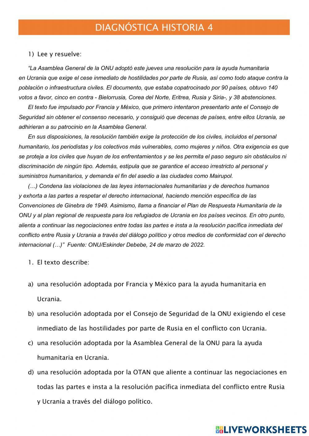 Conflicto Rusia- Ucrania