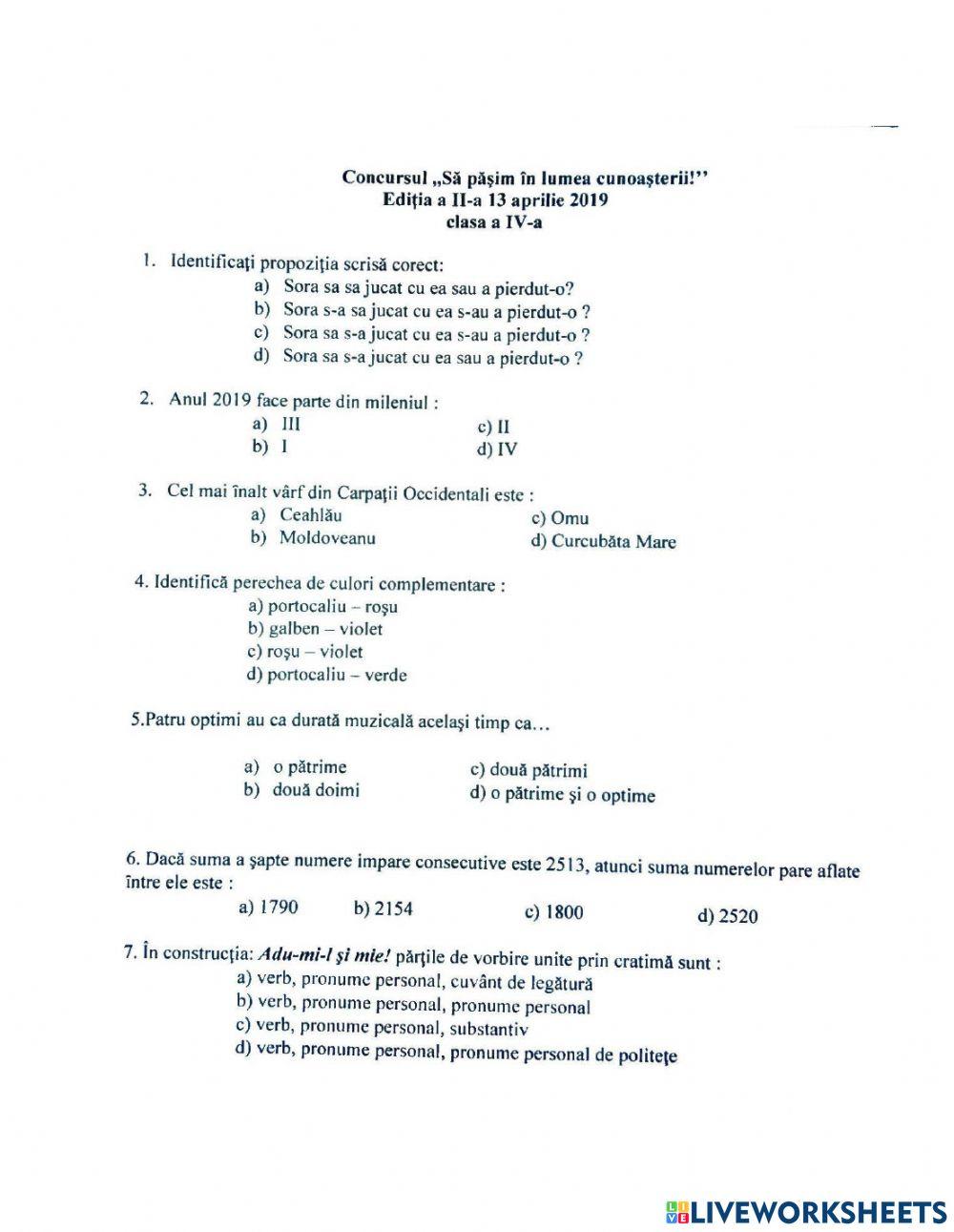 cultura generala -Sa pasim in lumea cunoasterii-