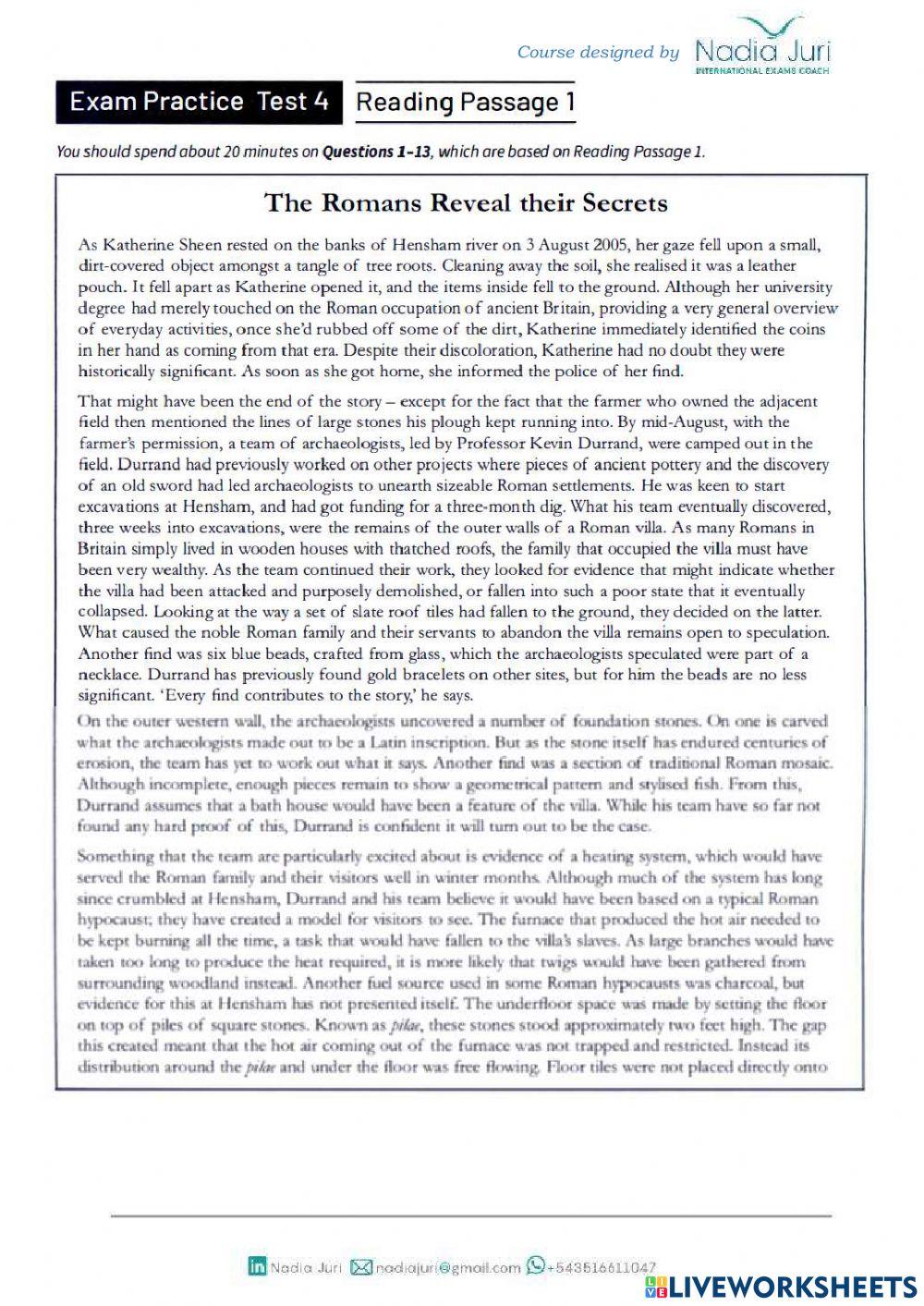 IELTS TRAINER ACADEMIC TEST 4 READING