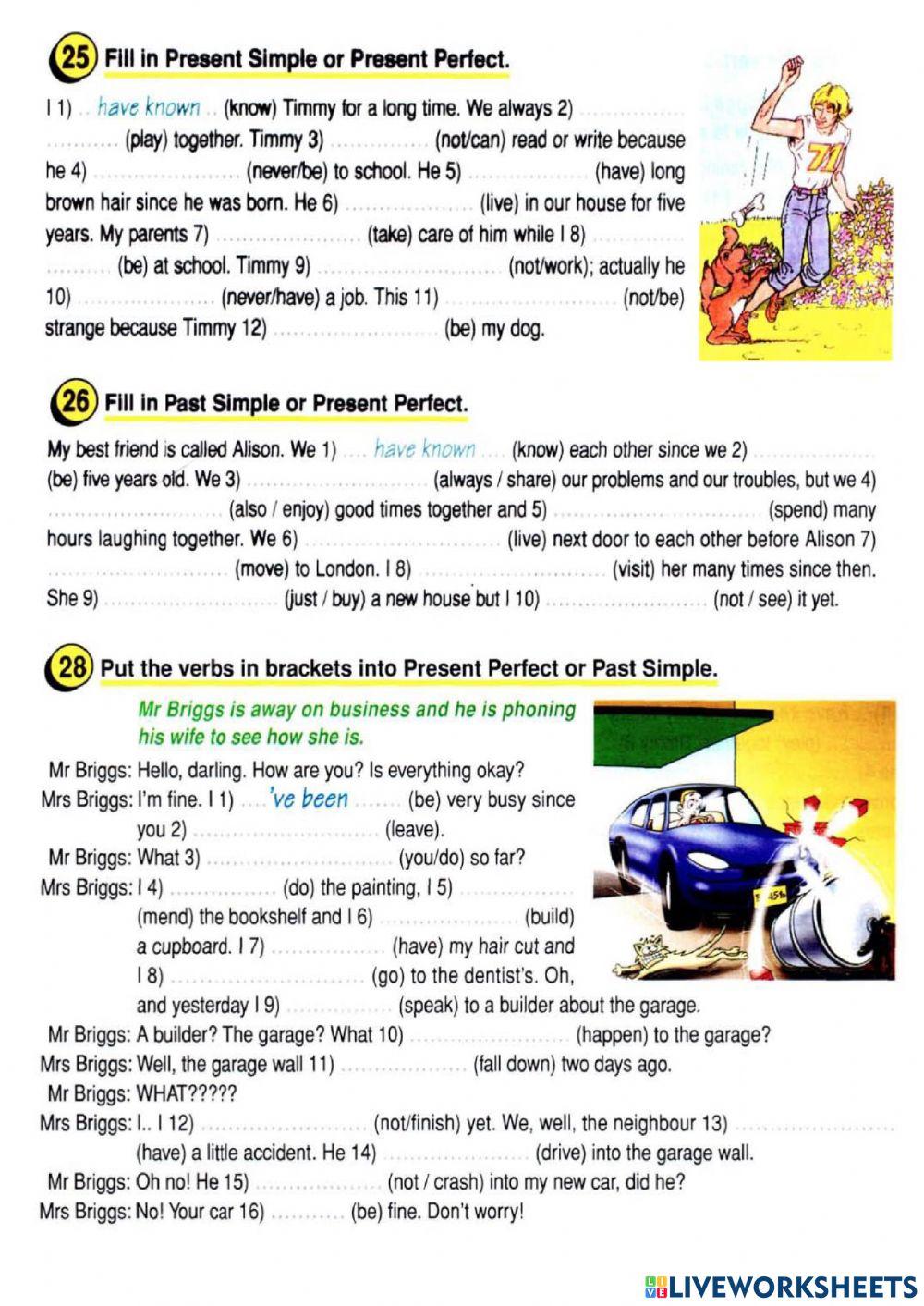 Present Perfect vs Past Simple