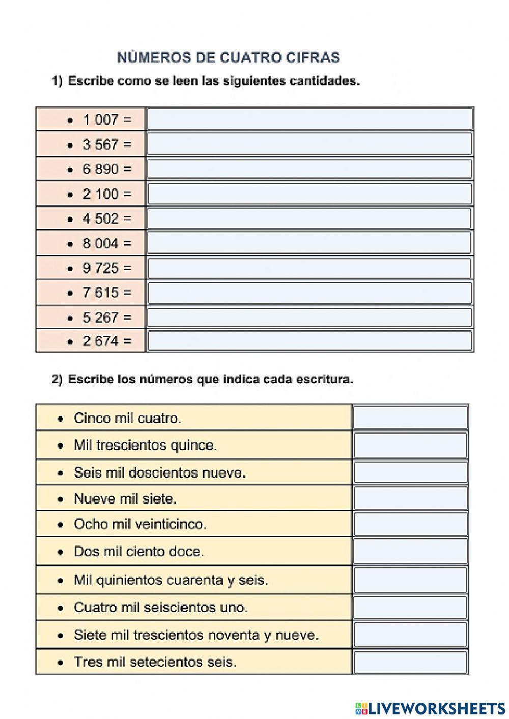 Unidad y decena de millar