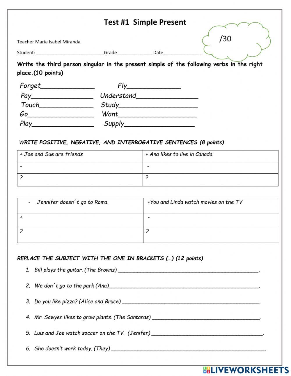 Simple Present Tense