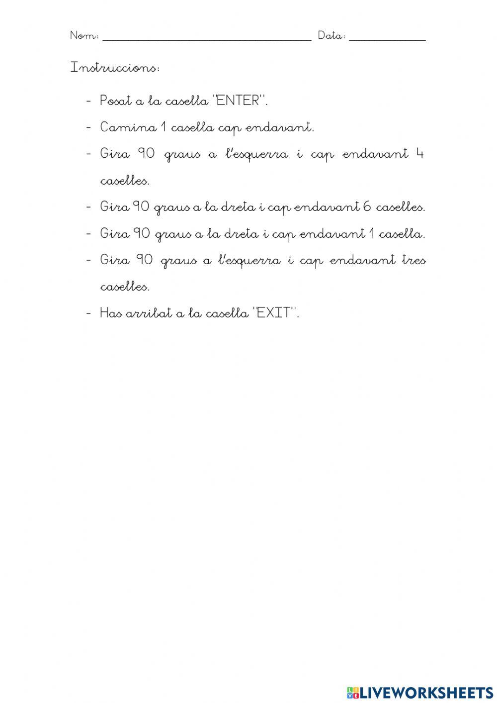 Posa cada volta al seu lloc