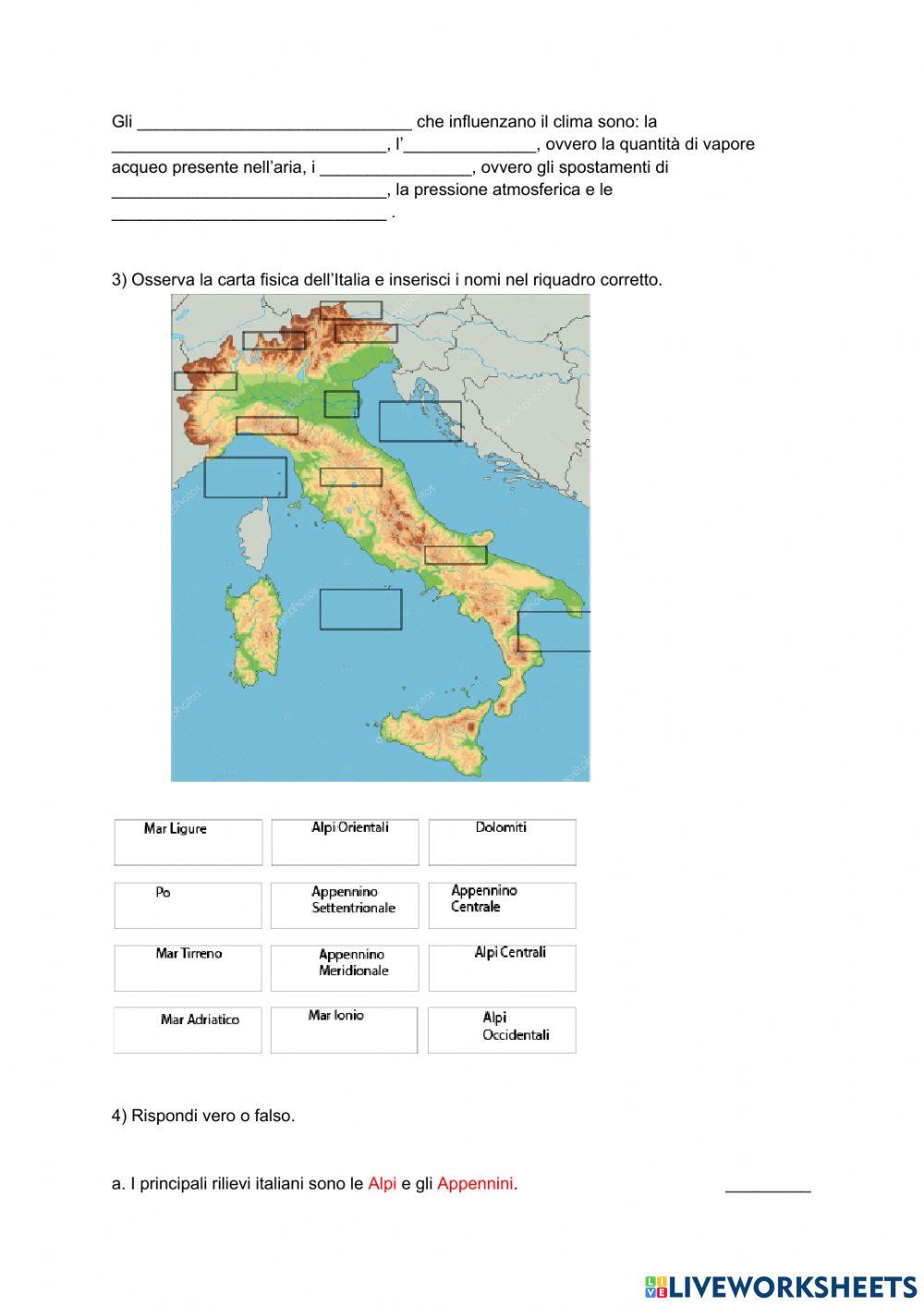 Ripasso di geografia