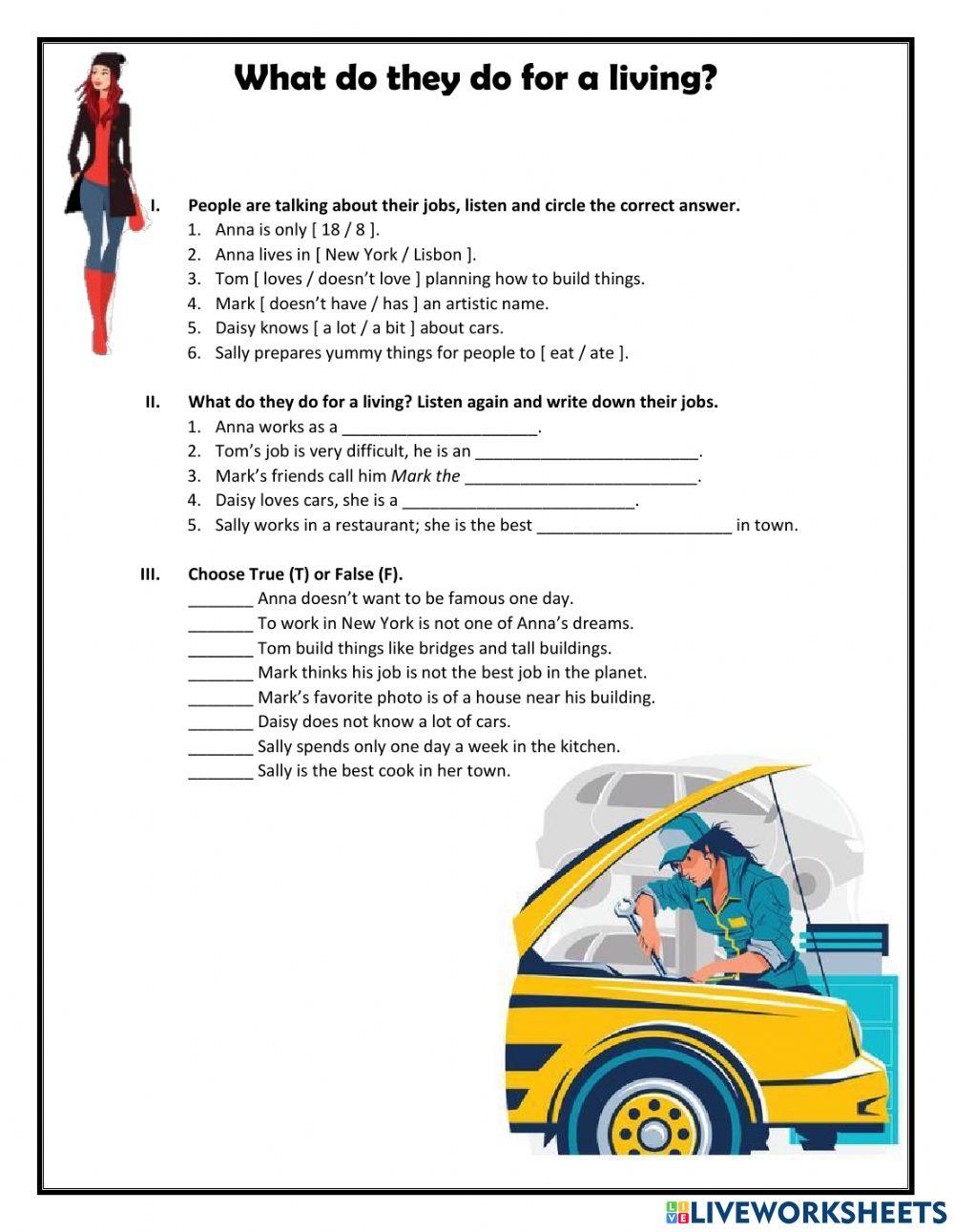 What do they do for a living?