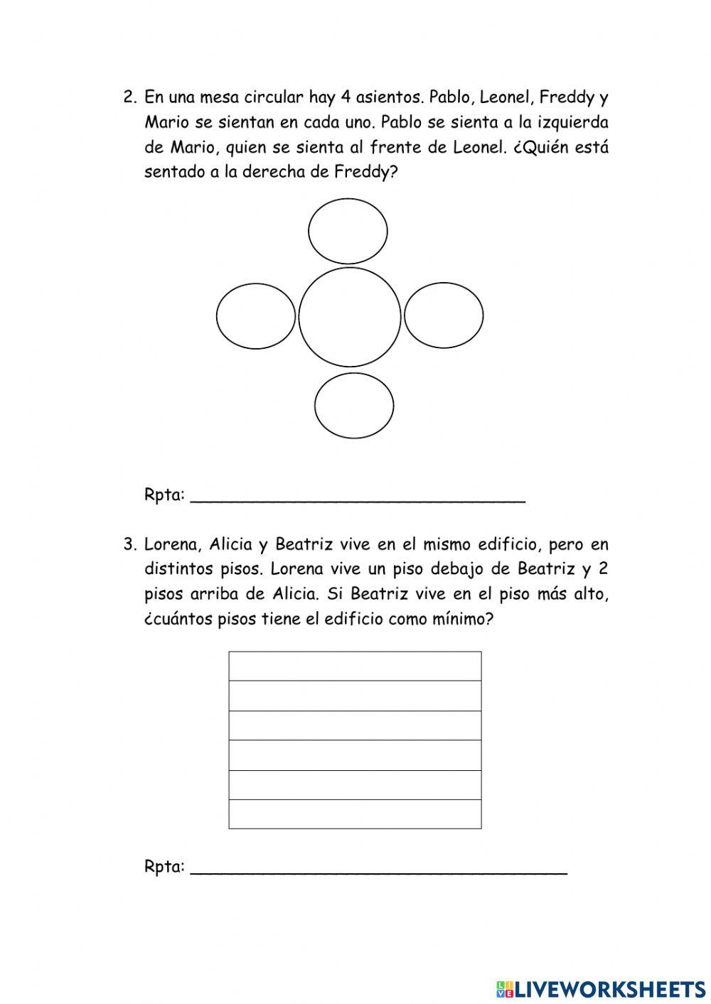 Orden de información