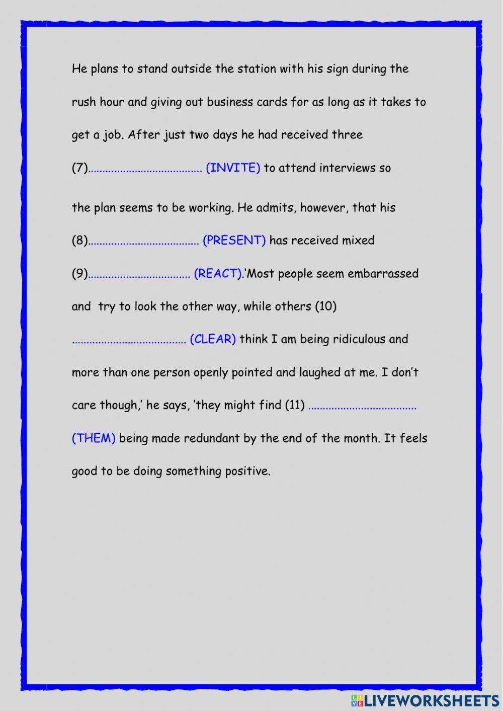 Word formation Word formation