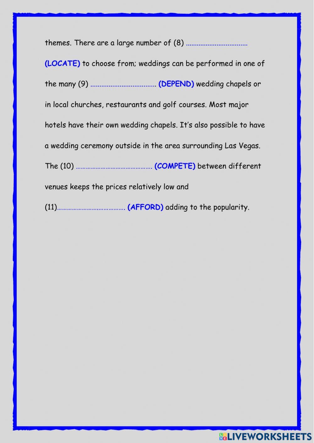 Word formation Word formation