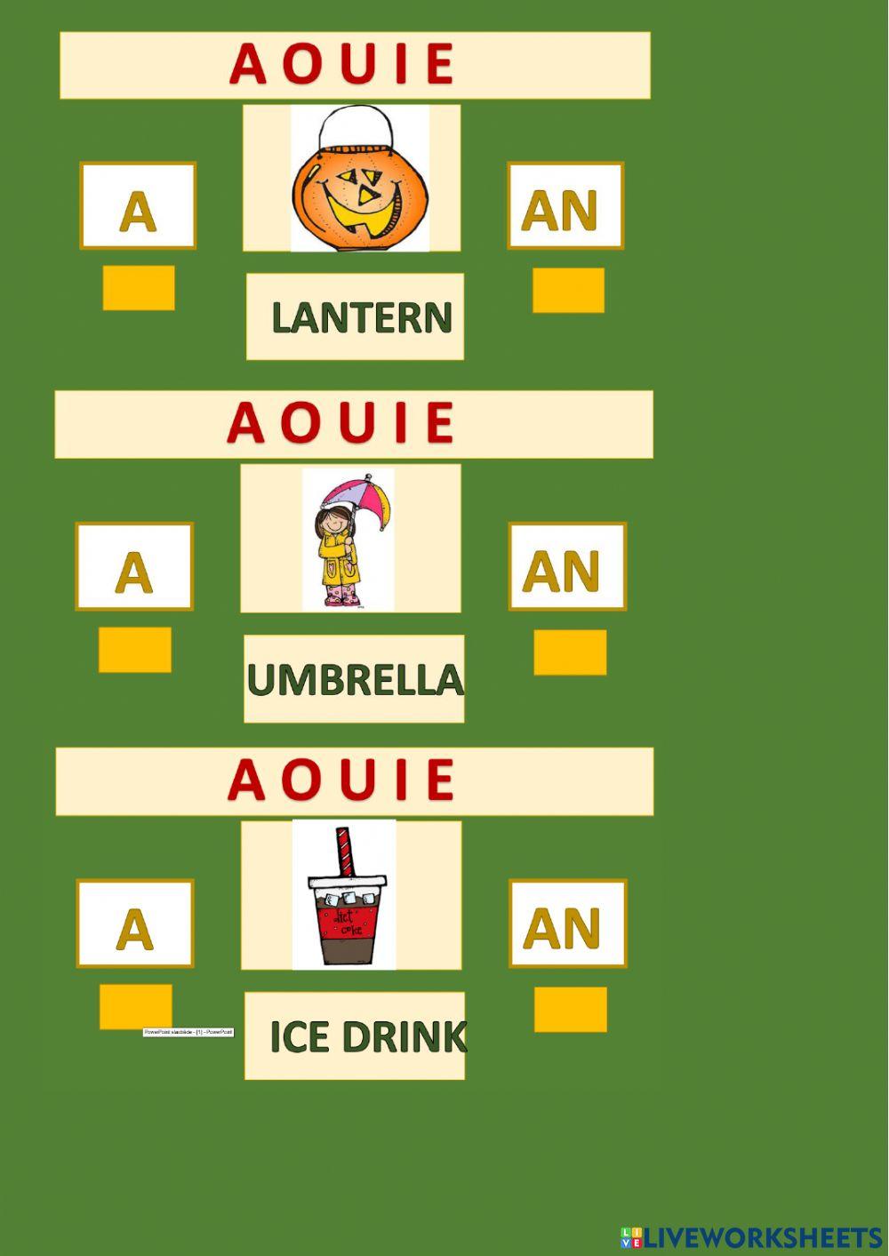 Indefinite article a-an