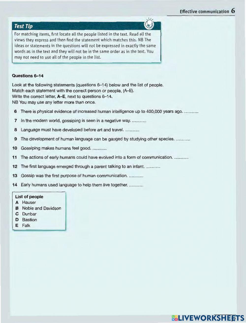 Unit 6-TEST PRACTICE