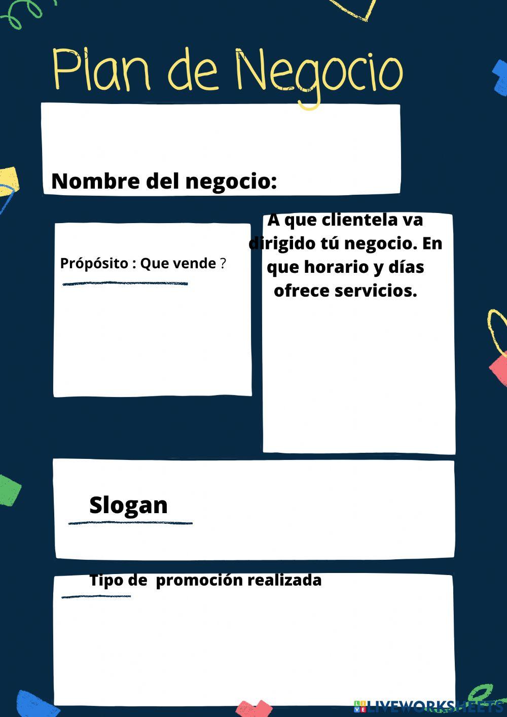 Plan de negocios