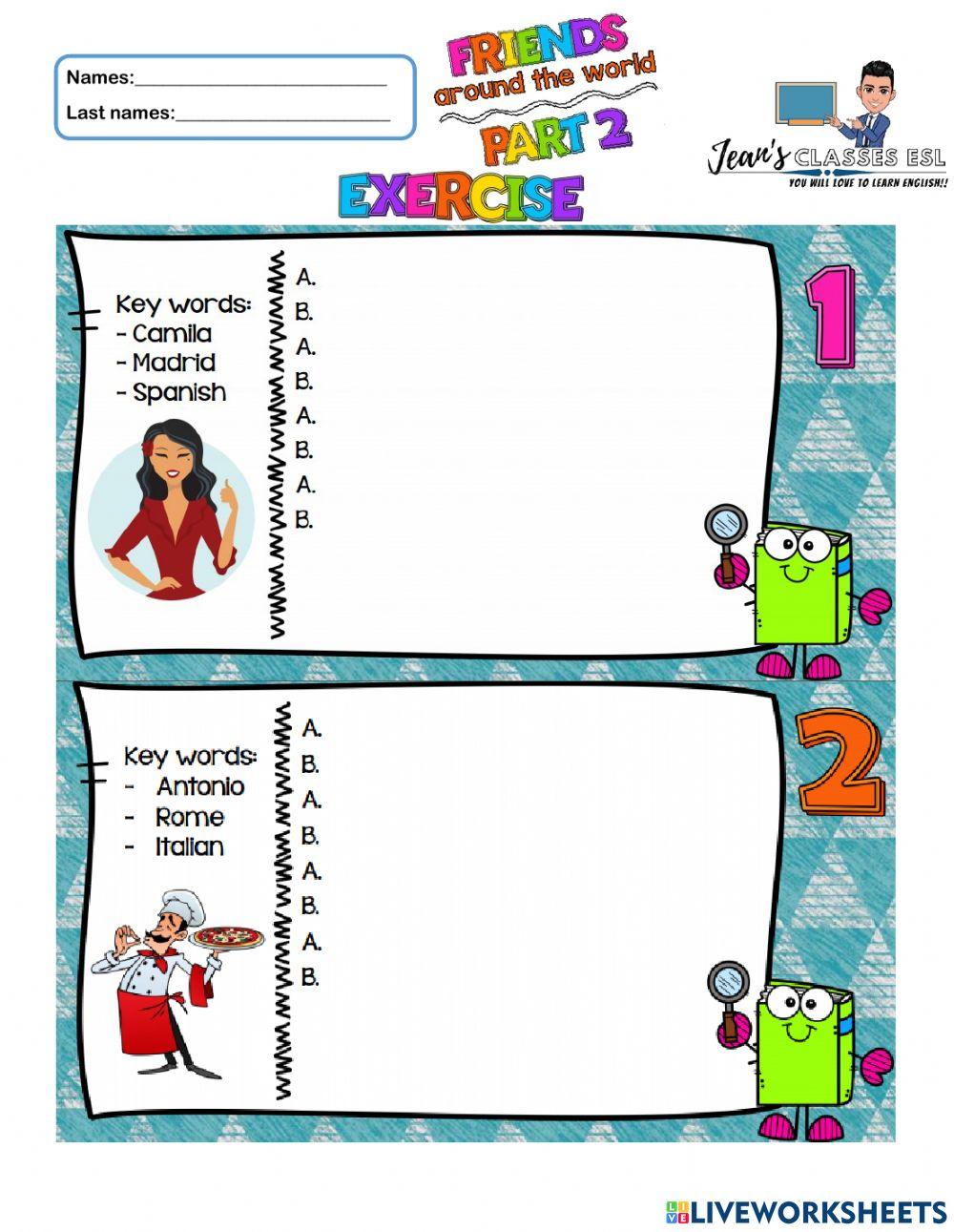 Friends around the word part 2