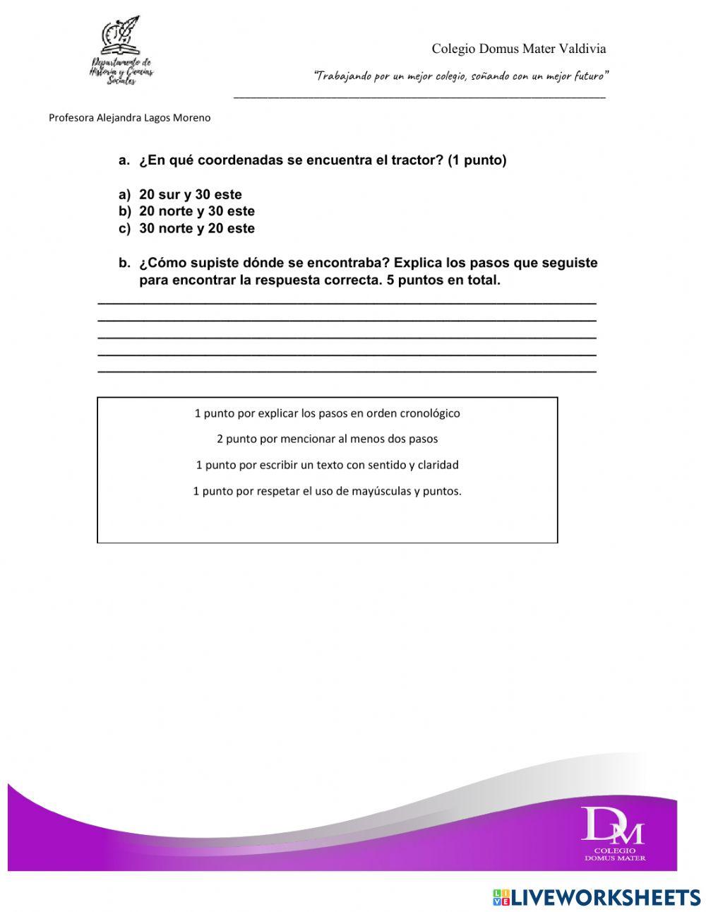 Evaluación de Historia, Geografía y Ciencias Sociales