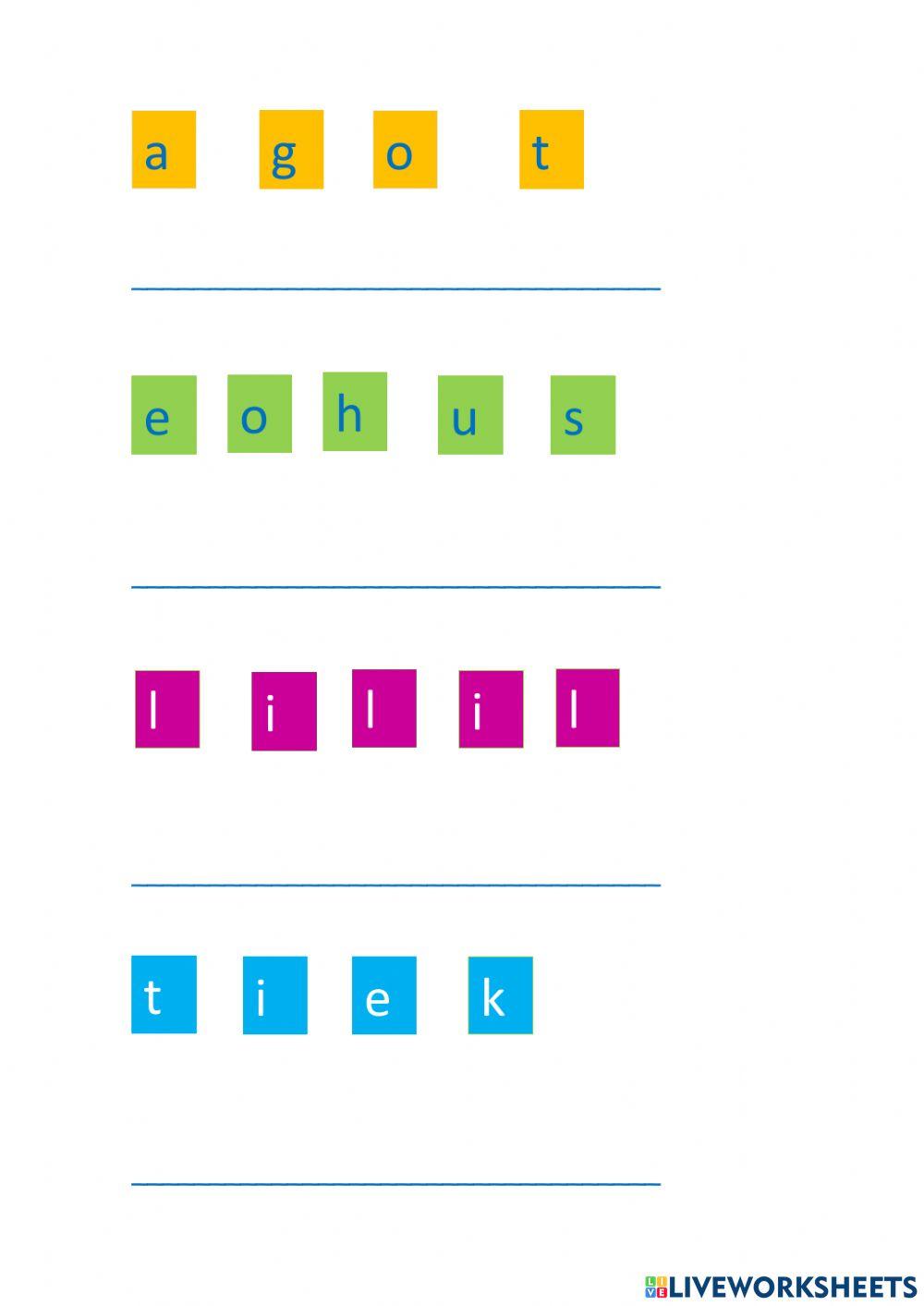 Spelling Practice n°1