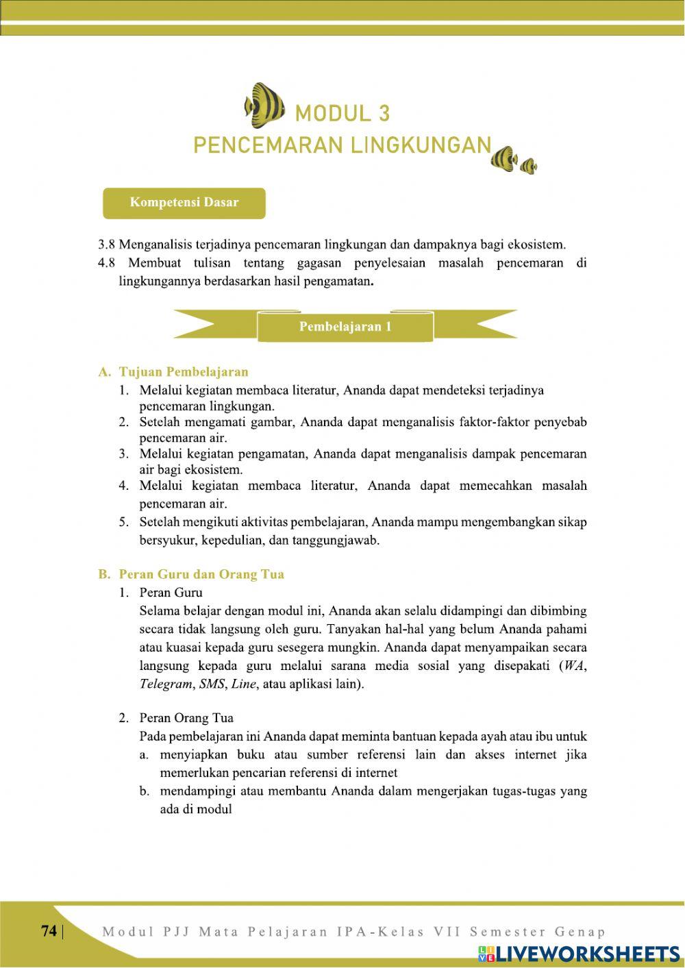 Pencemaran Linkungan