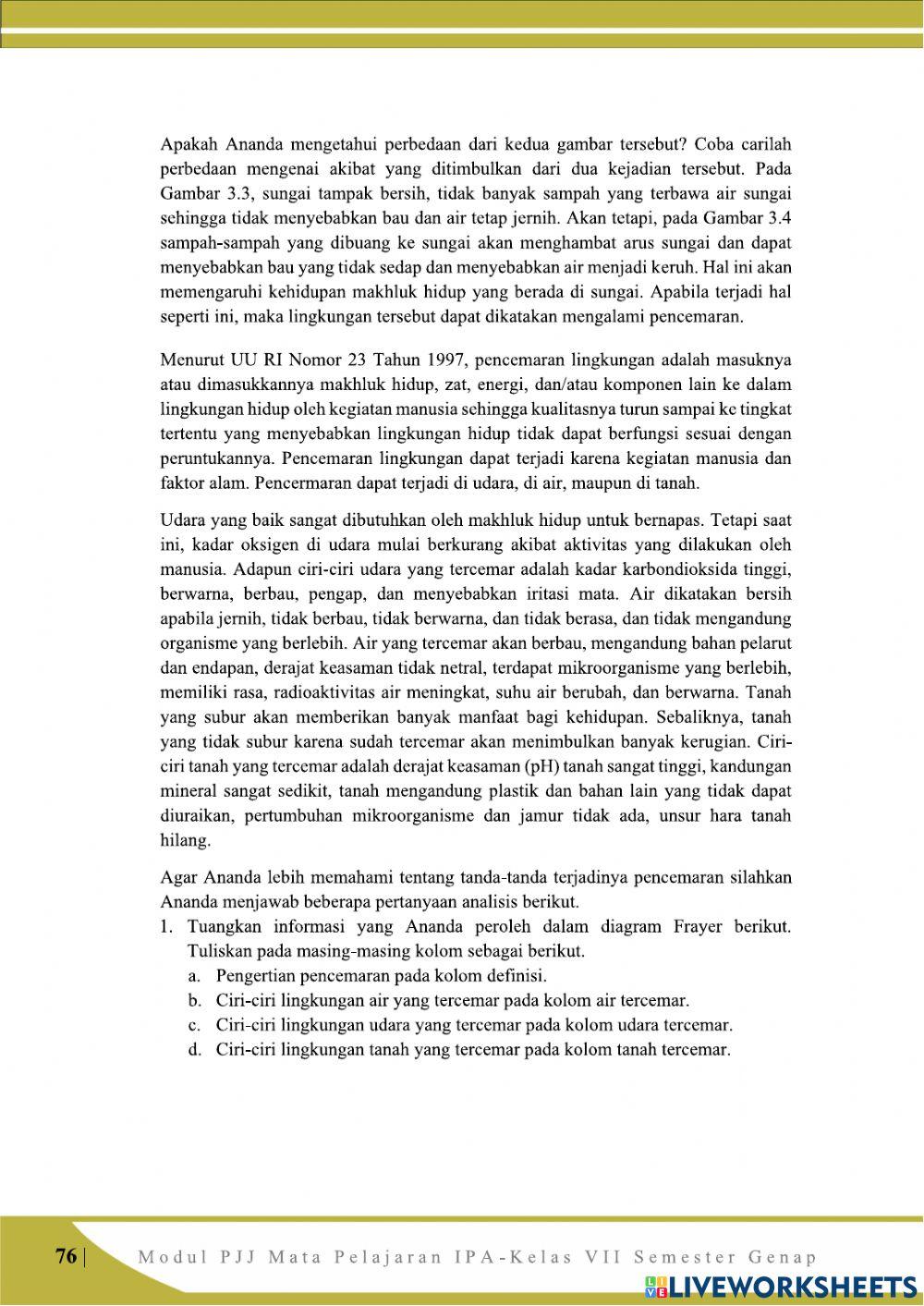 Pencemaran Linkungan