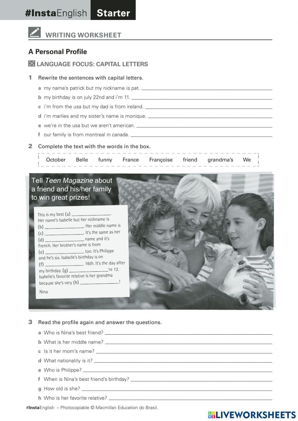 Writing: A Personal Profile