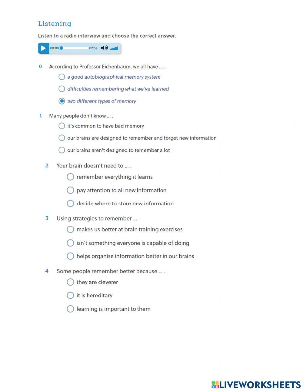 1st Period Test B2 Jr.High School