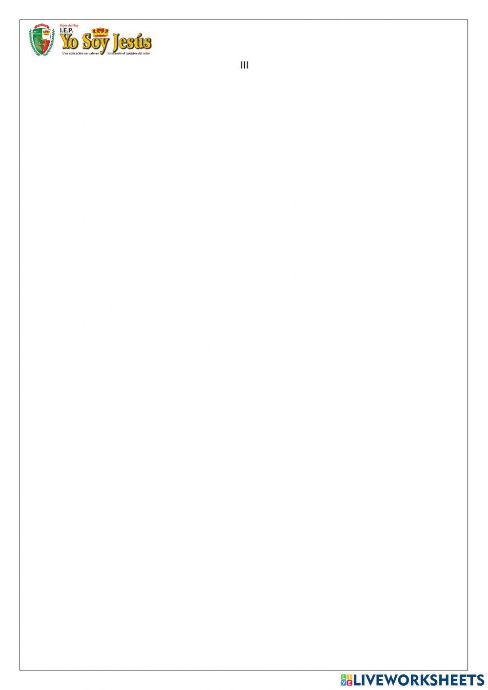 Evaluación de matemática