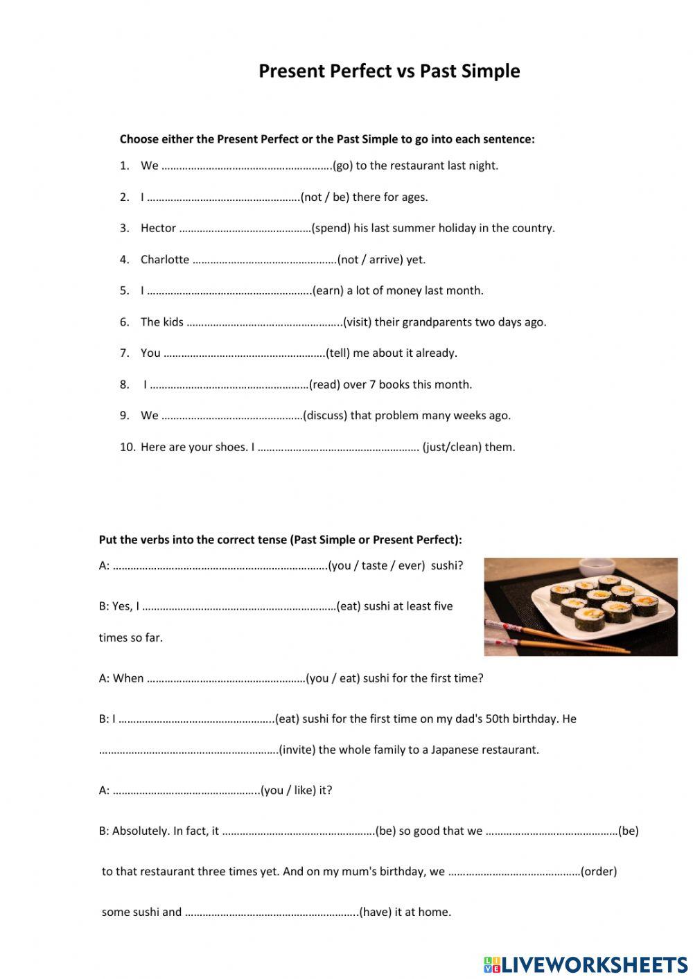 Present Perfect vs Past Simple