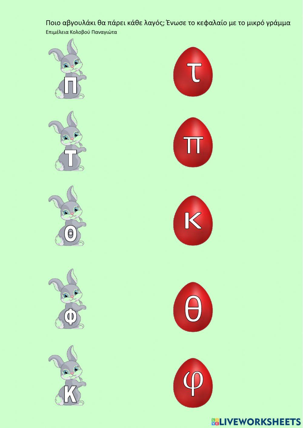 Ποιο αβγουλάκι θα πάρει κάθε λαγός-