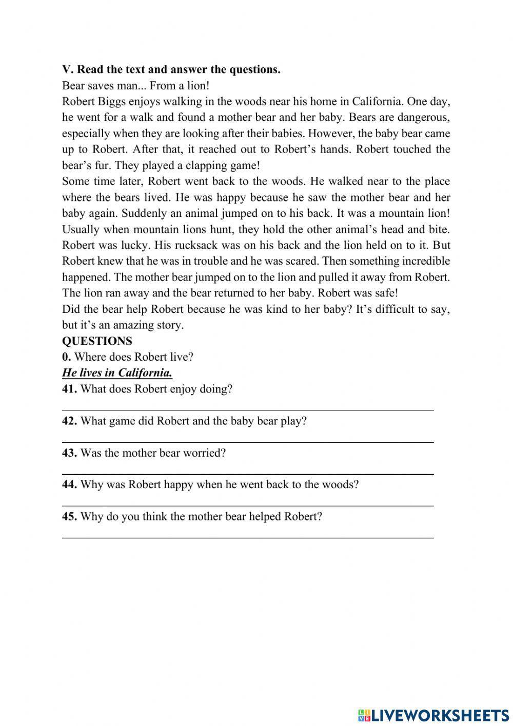 Achievers a1 unit 7  test