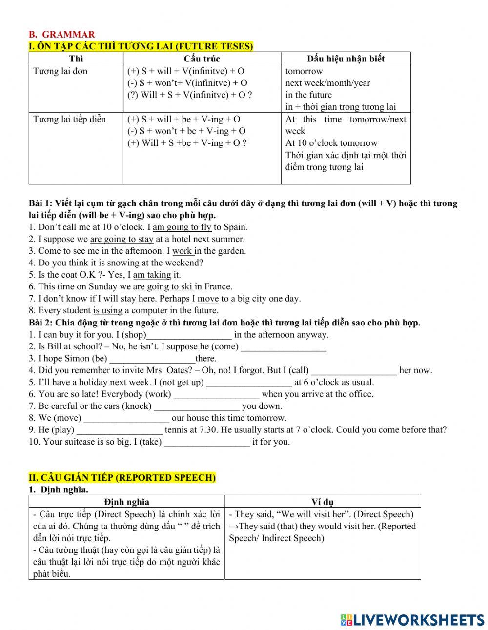 G8 - Unit 11: Vocab & Grammar