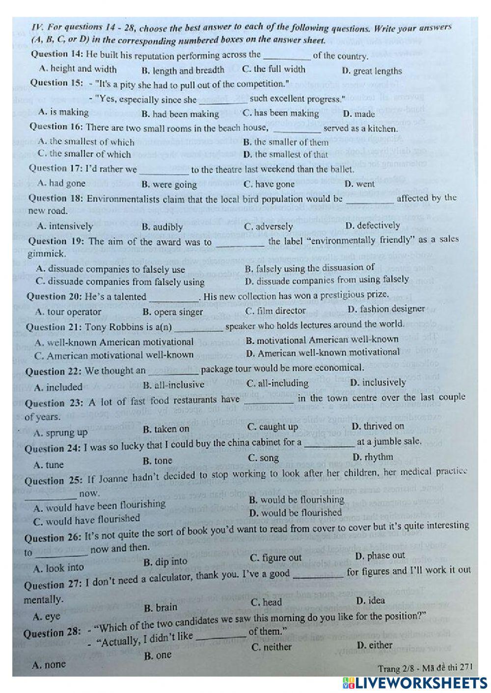 Đề chuyên SP HN 2021