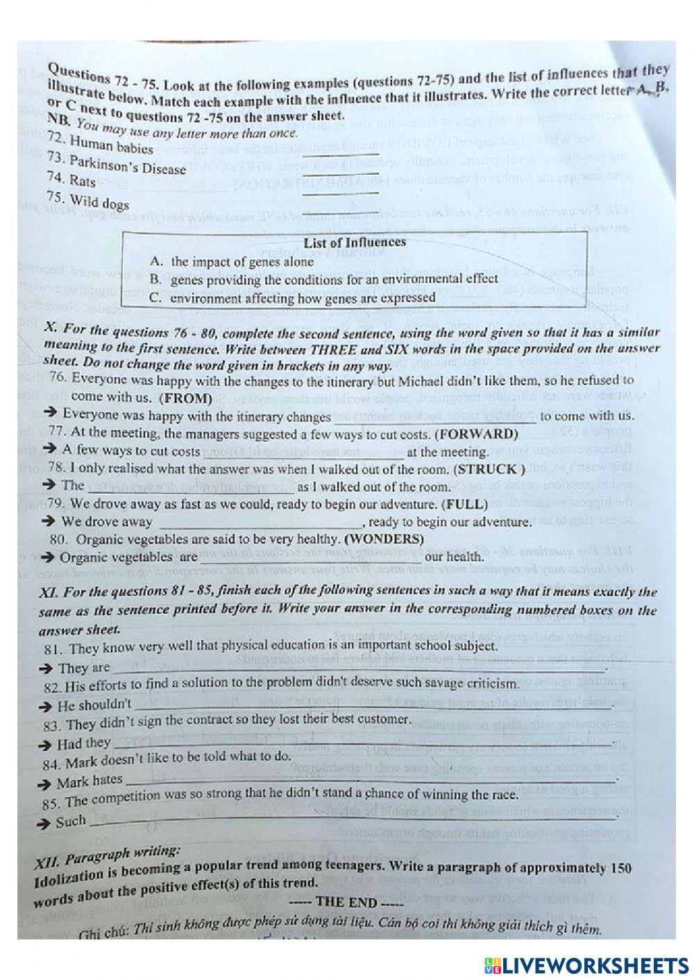 Đề chuyên SP HN 2021