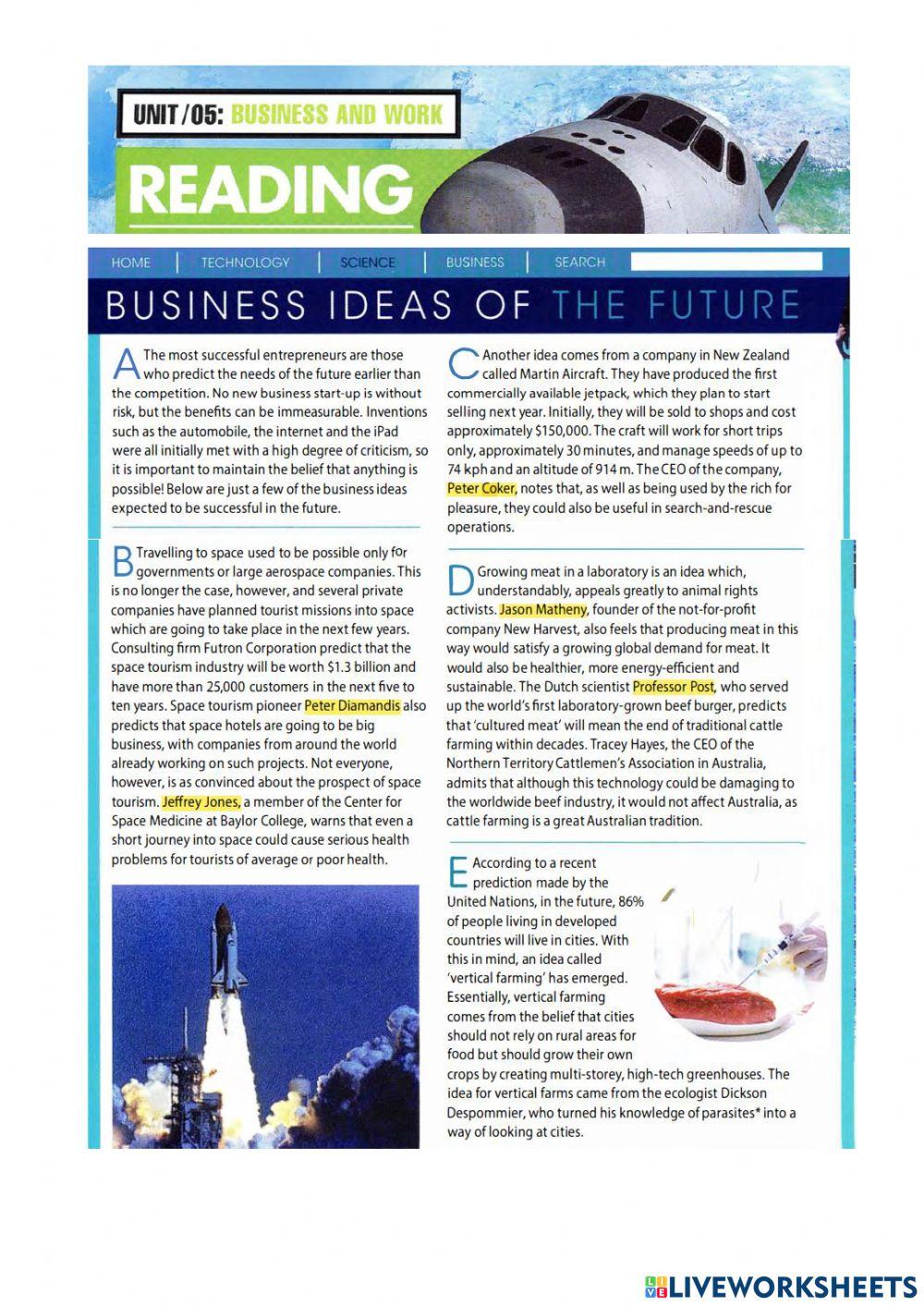 Mindset 2. unit 5. reading