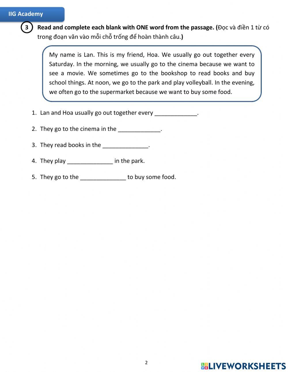 IIG-Grade 4-Worksheet 29
