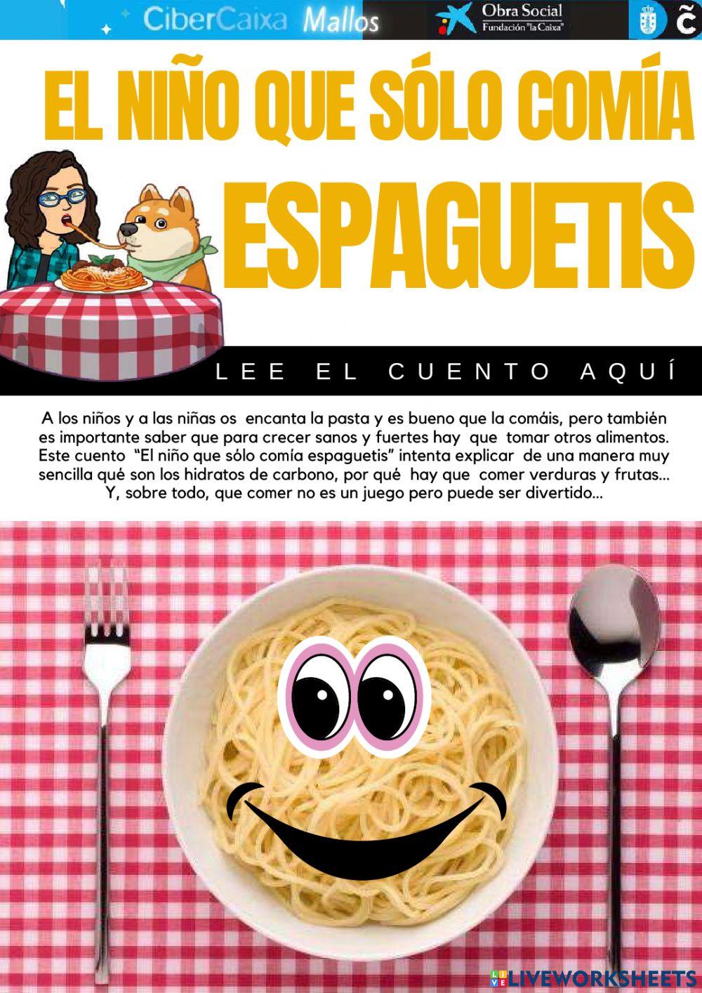 El niño que solo comía espaguetis