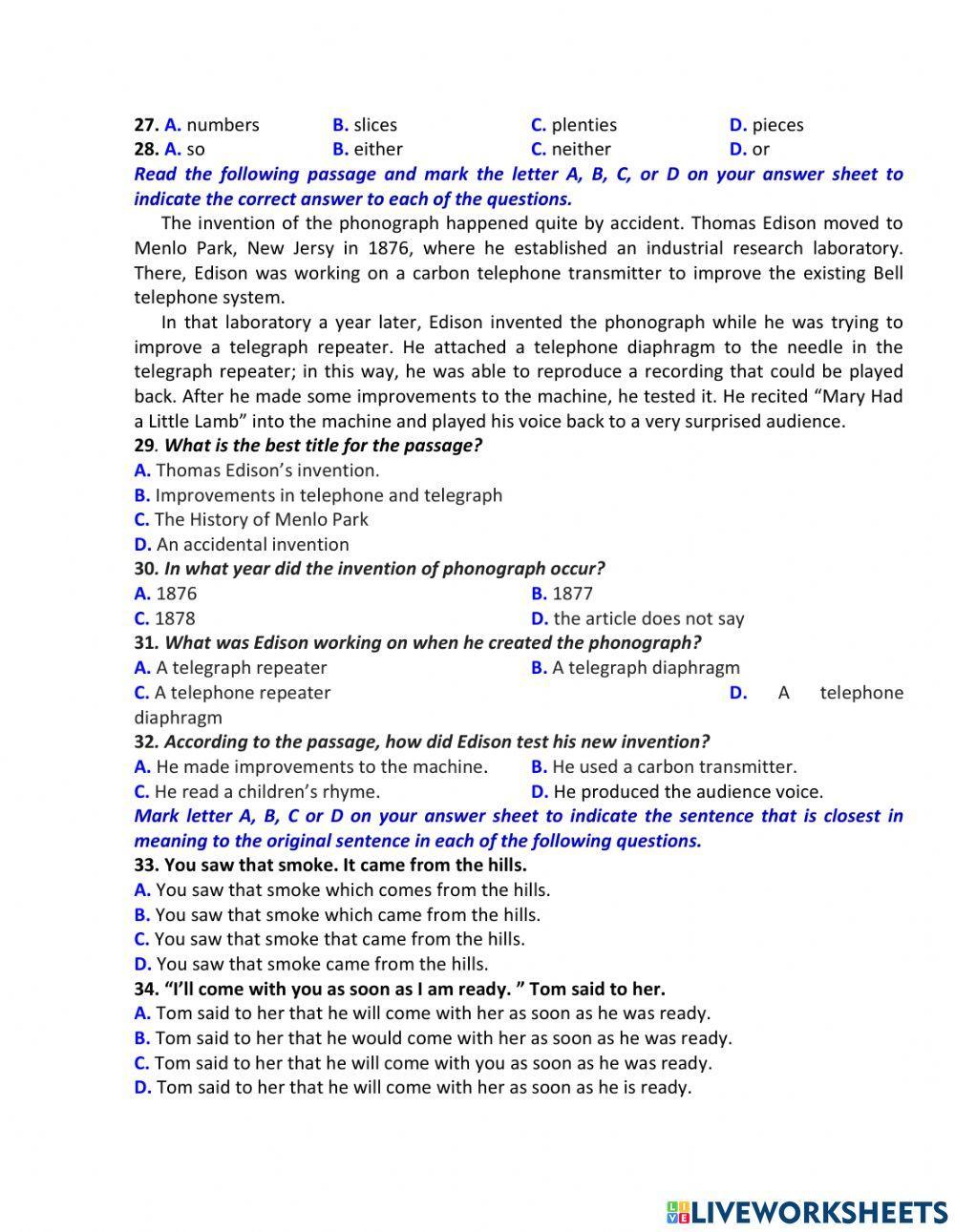 Ôn thi vào 10- đề 23- 40tn